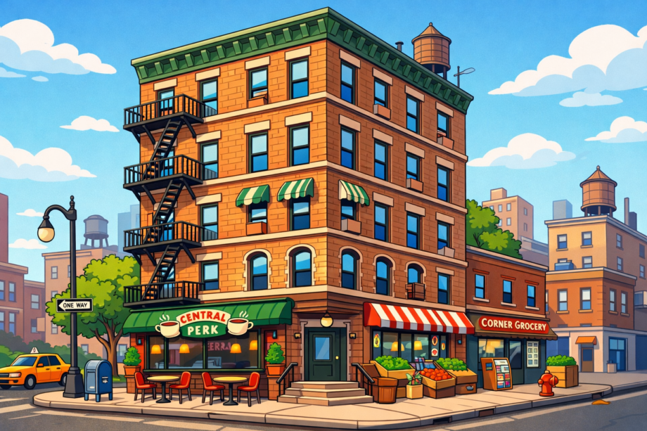 New York, Friends building reeimagined