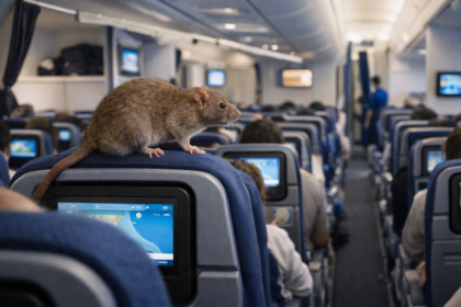 Rat on a plane