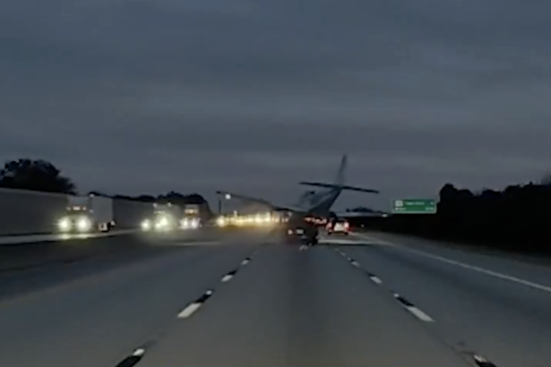 USA. Plane Crashes onto Florida’s I-95, Hitting Car and Injuring Driver