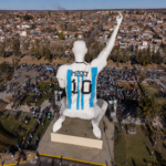 Lionel Messi statue